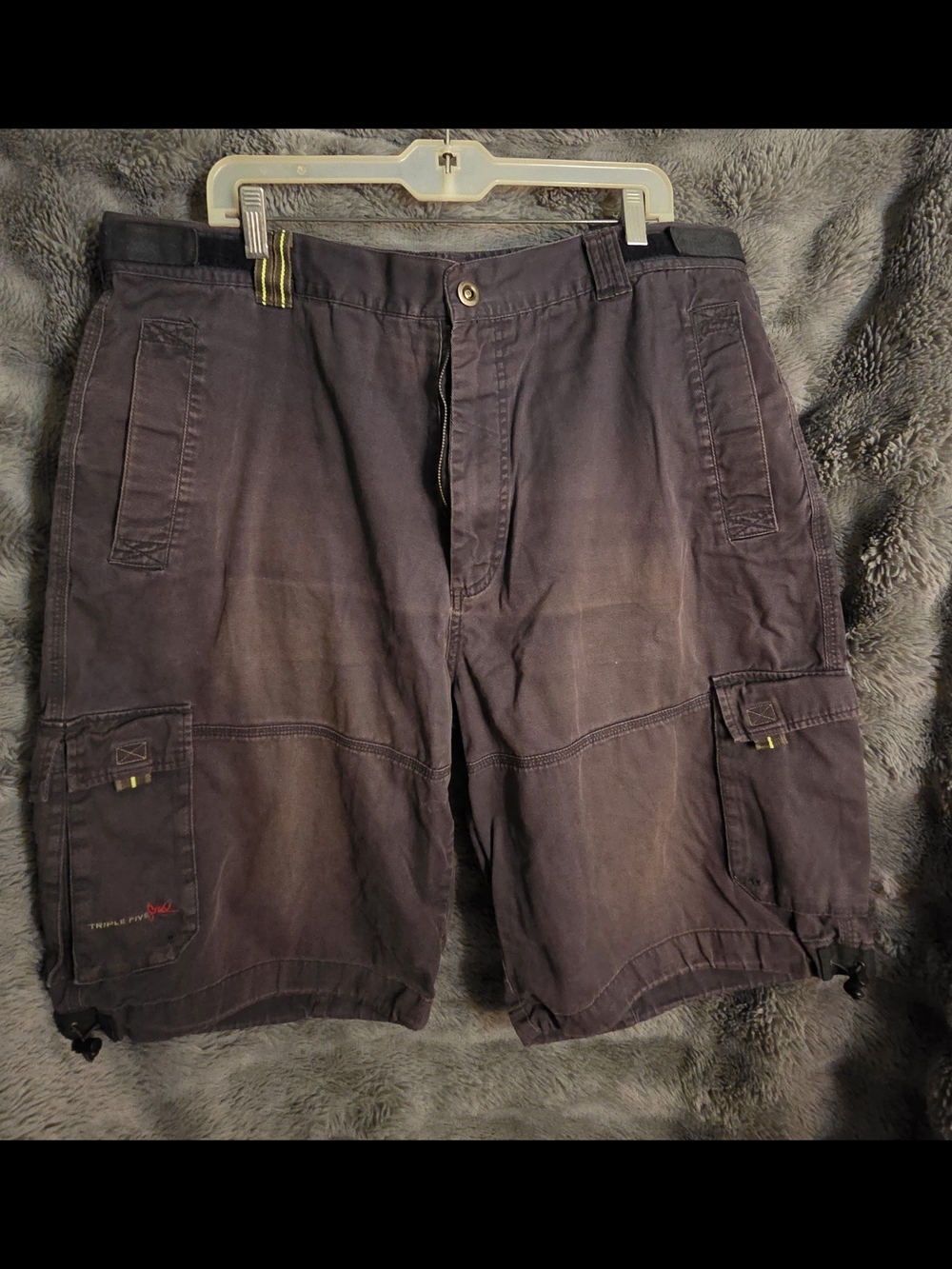 Vintage Triple Five Soul Cargo Shorts Size 40 Utility Techwear Gorpcore Y2K